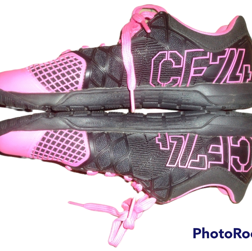 Reebok Black and Pink Athletic Shoes